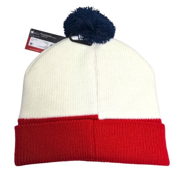 Pom Beanie Knit Hat Stranger Things Embroidered Unisex One Size Brand New - Picture 2 of 11